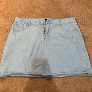 Prettylittlething jean skirt